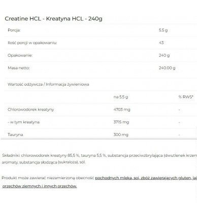 Креатин 6PAK Creatine HCL 240 gr – Spartasport Одесса